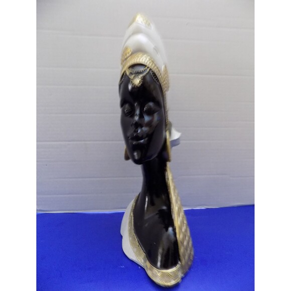 NEW Black African Queen Statue Figurine Bust - Picture 5 of 6